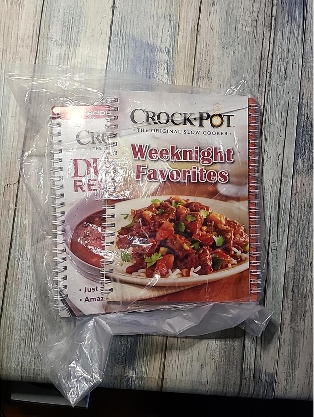 Three Small Crock Pot The Original Slow Cooker Books Weeknight Favs Dump Recipes